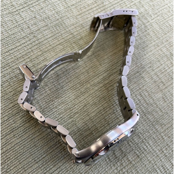 VINTAGE ESQUIRE ESQ MEN’S WATCH ALL SILVER - Picture 5 of 8